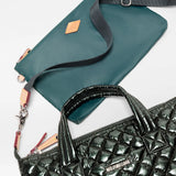 MZ Wallace Small Sutton Deluxe in Dark Green Metallic - Big Bag NY
