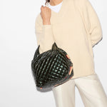 MZ Wallace Small Sutton Deluxe in Dark Green Metallic - Big Bag NY