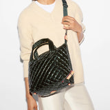 MZ Wallace Small Sutton Deluxe in Dark Green Metallic - Big Bag NY