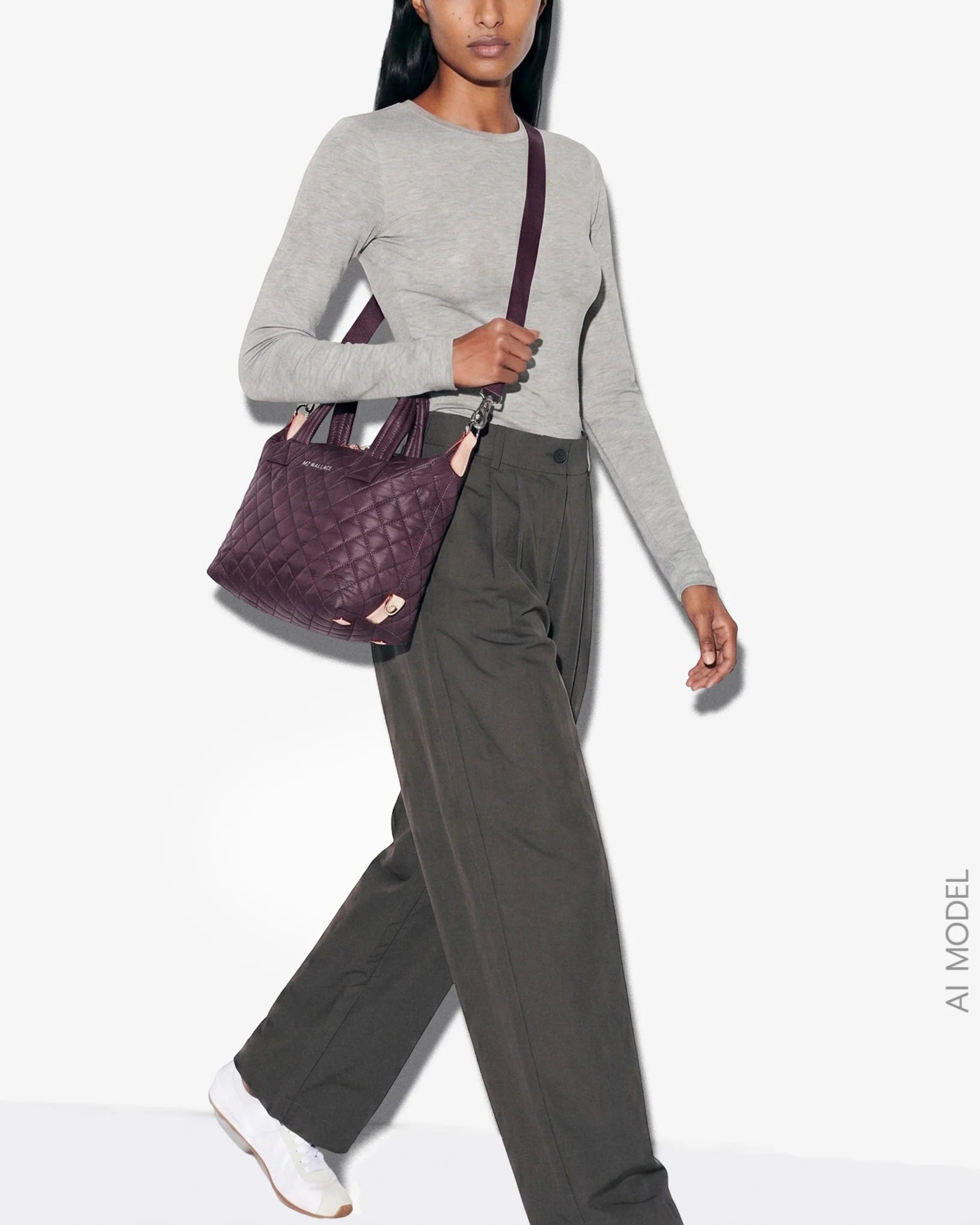 MZ Wallace Small Sutton Deluxe in Raisin - Big Bag NY