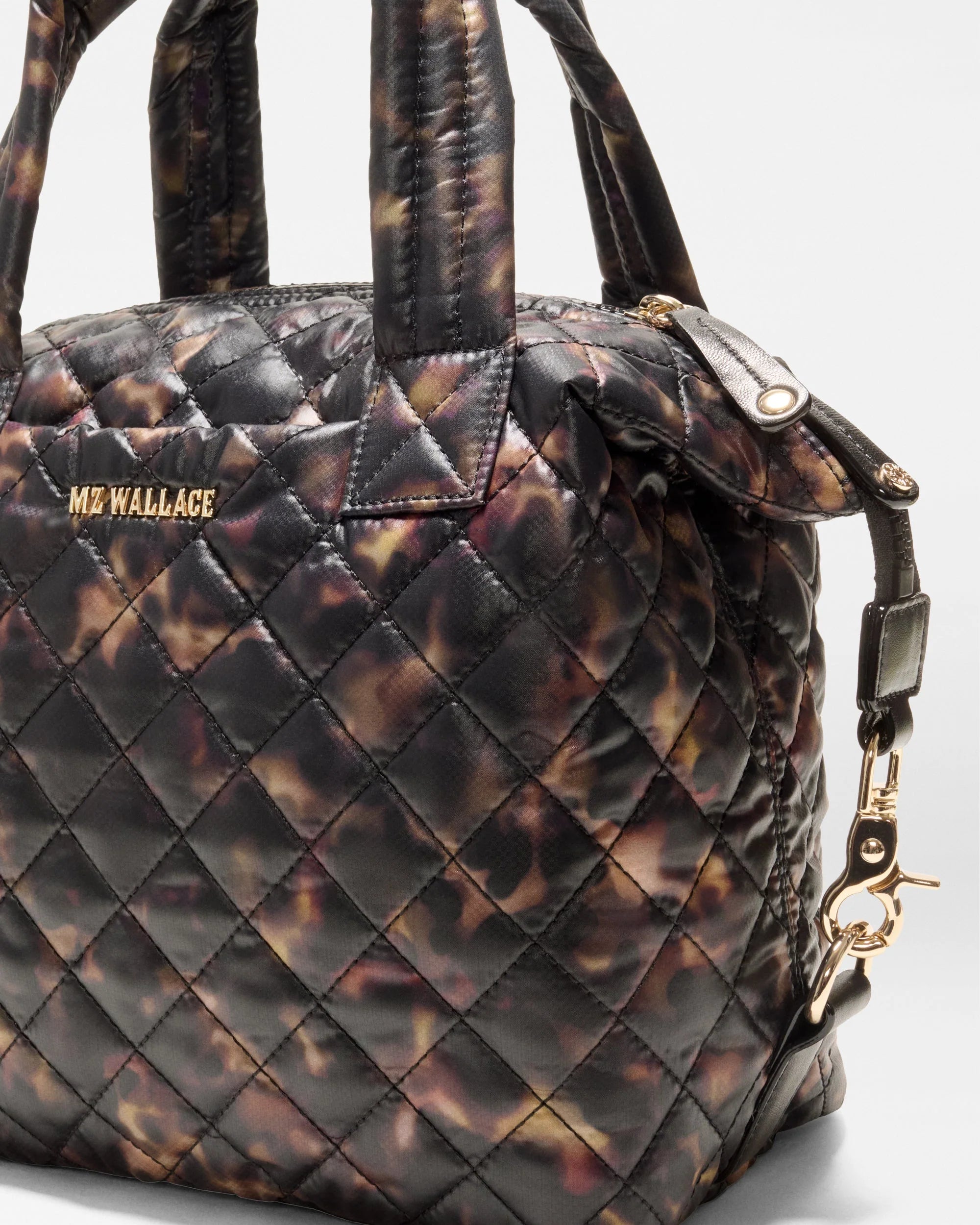 MZ Wallace Small Sutton Deluxe in Tortoise - Big Bag NY