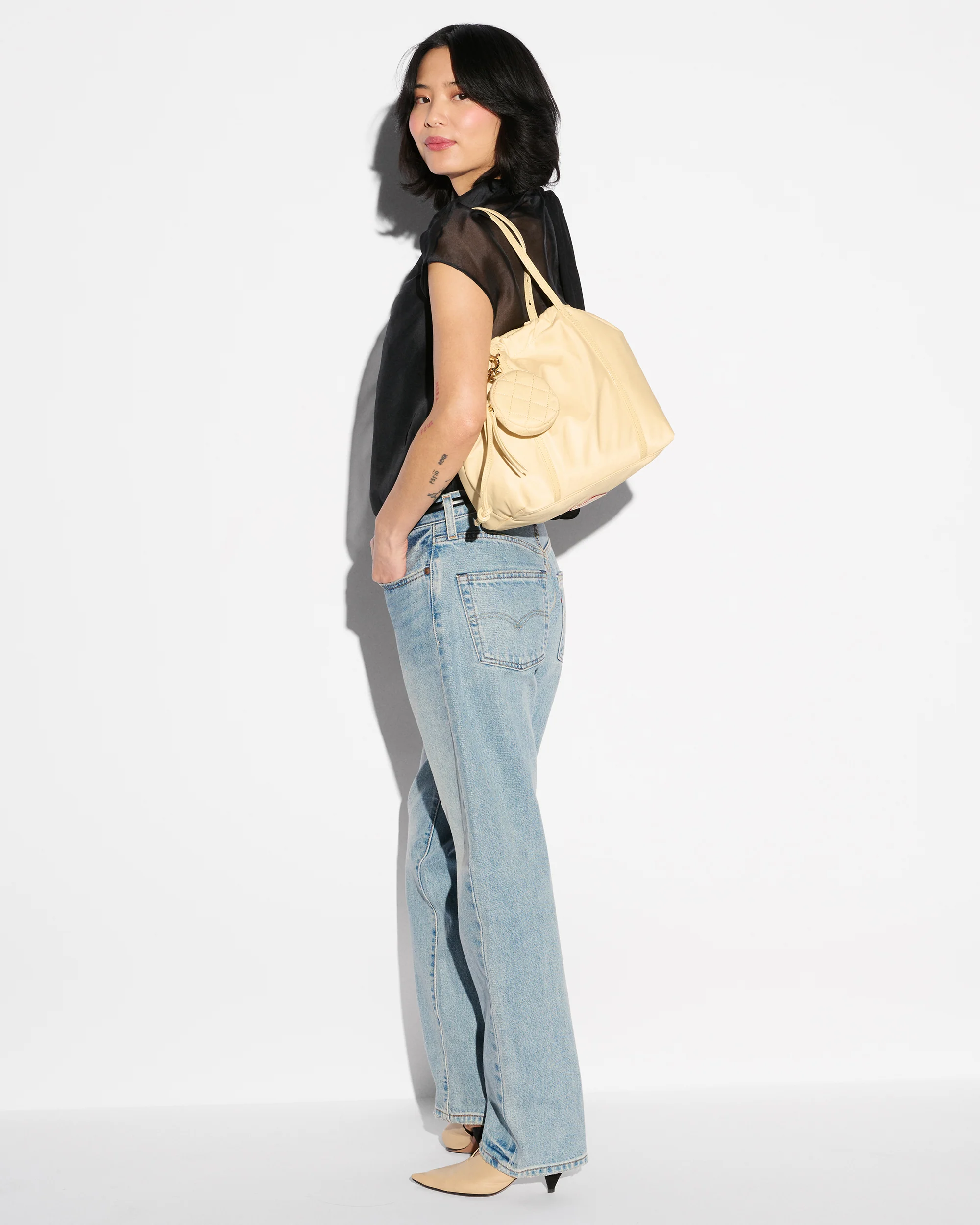 MZ Wallace Small Waverly Tote  Chamomile - Big Bag NY