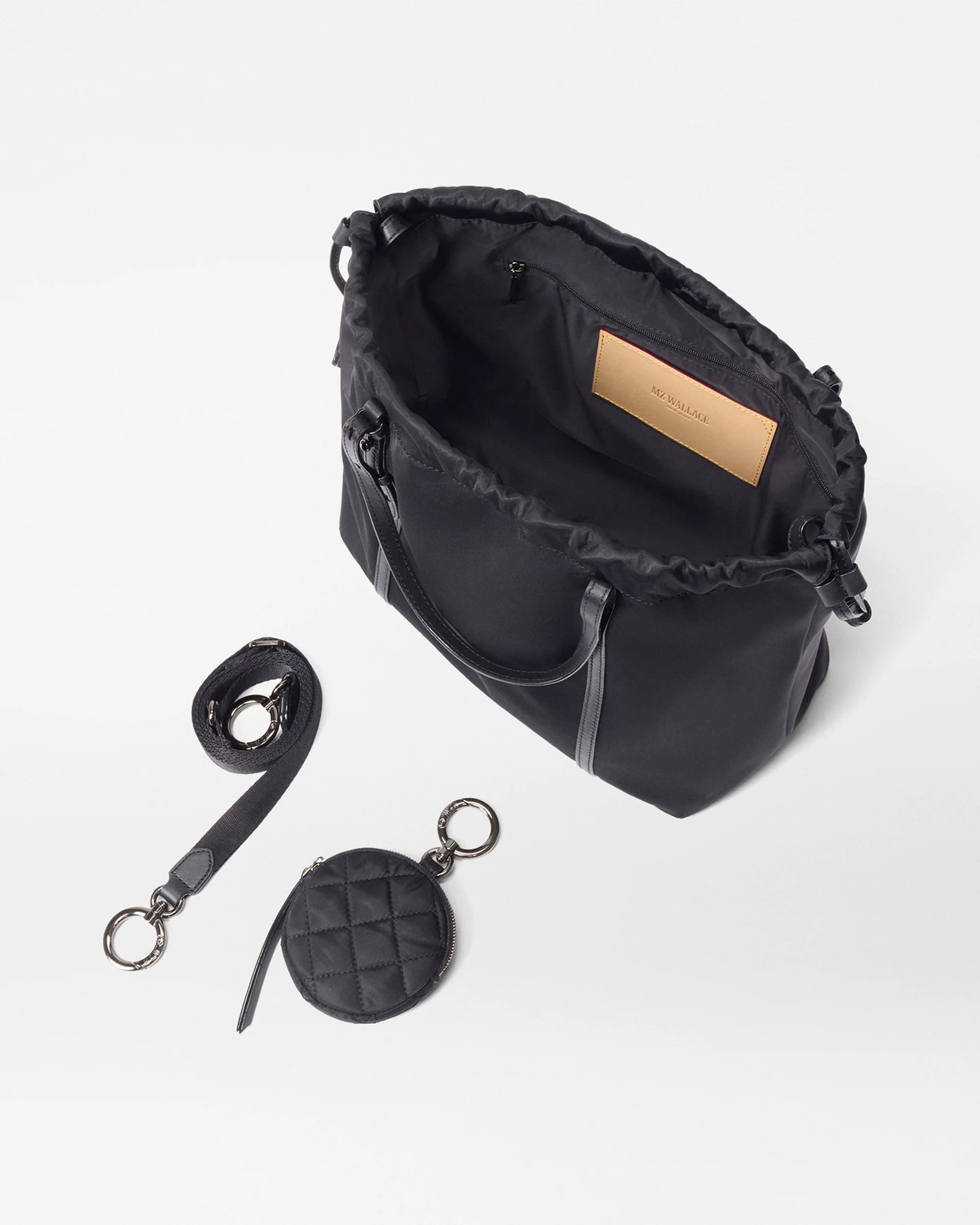 MZ Wallace Small Waverly Tote In Black - Big Bag NY