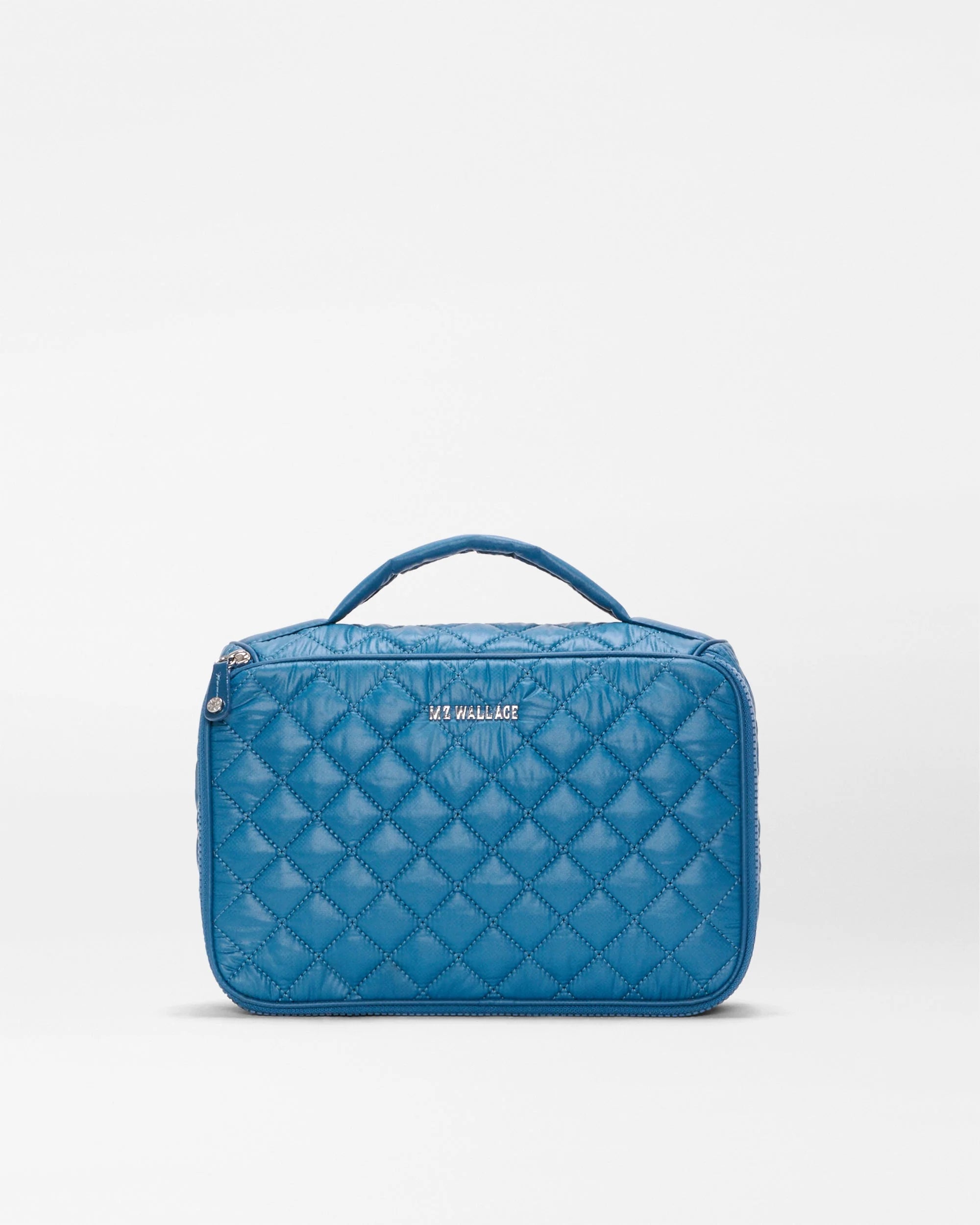 MZ Wallace Zip Round Organizer in Atlantic Blue - Big Bag NY