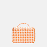 MZ Wallace Zip Round Organizer in Sunset Orange Gingham - Big Bag NY
