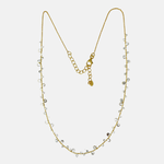 Manjusha Silver Dots on Gold Necklace - Big Bag NY