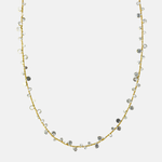 Manjusha Silver Dots on Gold Necklace - Big Bag NY