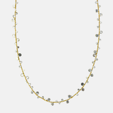 Manjusha Silver Dots on Gold Necklace - Big Bag NY