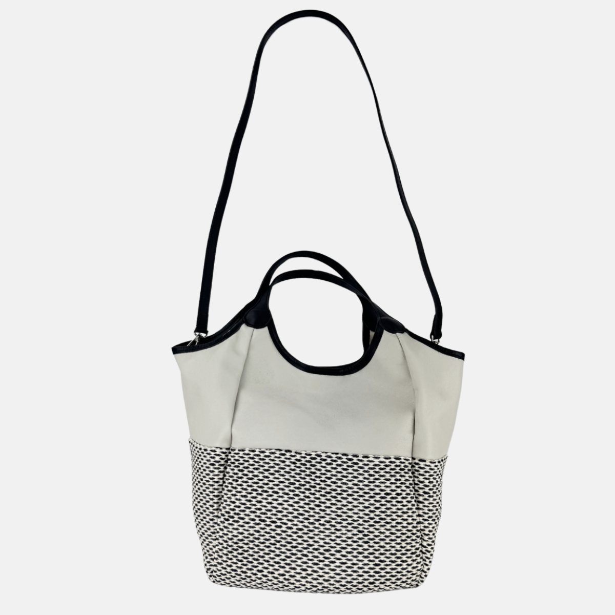 Marco Masi Contrast Flap Pocket Raffia Tote - Big bag NY