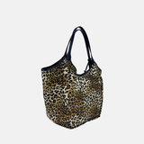 Marco Masi Large Silky Tote in Leopard Print - Big Bag NY