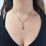 Margaret Solow Aquamarine and Emerald Necklace - Big Bag NY