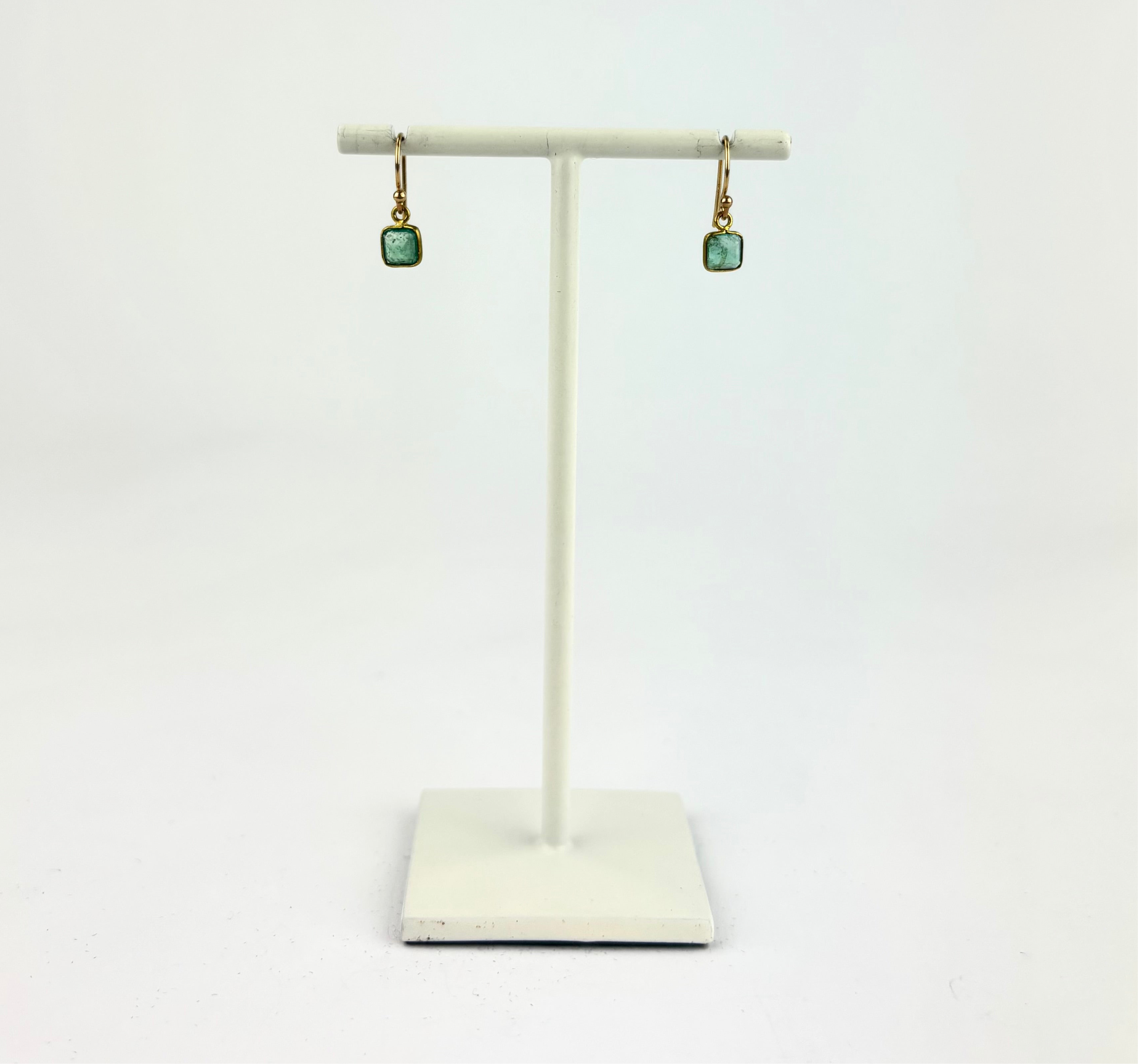 Margaret Solow Emerald Earrings - Big Bag NY