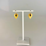 Margaret Solow Large Hummingbird Garnet 18K Drops - Big Bag NY