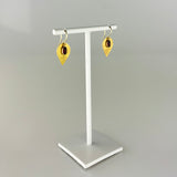 Margaret Solow Large Hummingbird Garnet 18K Drops - Big Bag NY