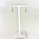 Margaret Solow Peridot Baguette Earrings - Big Bag NY