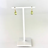 Margaret Solow Peridot Baguette Earrings - Big Bag NY