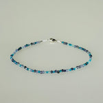 Margaret Solow Silver Multi-Gemstone blue clasp bracelet - Big Bag NY