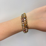 Martell Beaded Pink Opal Bracelet - Big Bag NY