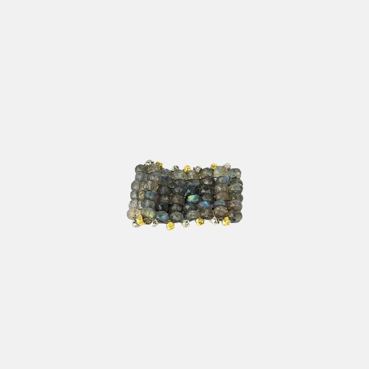 Martell Labradorite and Gold Vermeil Ring - Big Bag NY