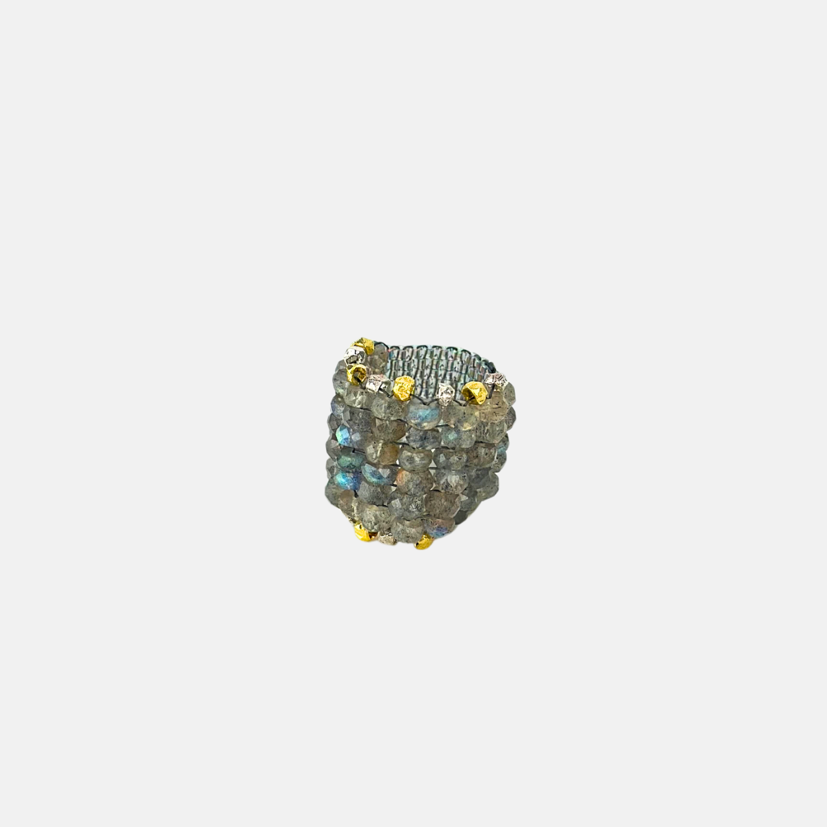 Martell Labradorite and Gold Vermeil Ring - Big Bag NY