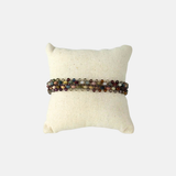 Martell Mixed Alxa Agate and Zircon Earth Tones Bracelet - Big Bag NY