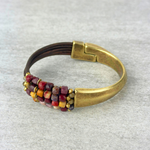 Martell Mookaite Skinny Leather Cuff - Big Bag NY