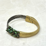 Martell Turquoise and Pyrite Cuff - Big Bag NY