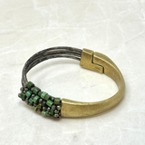 Martell Turquoise and Pyrite Cuff - Big Bag NY