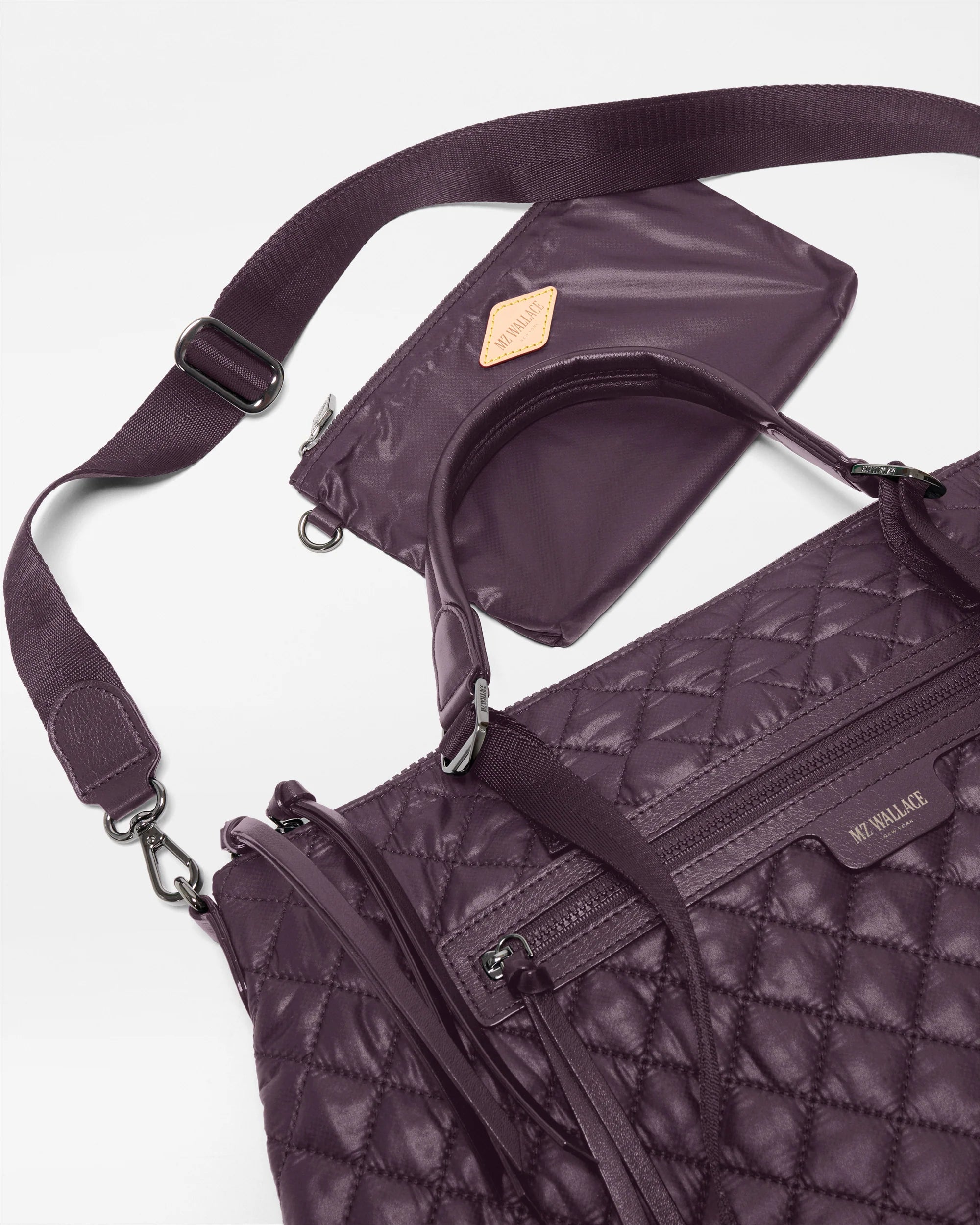 Medium Park Satchel in Raisin - Big Bag NY