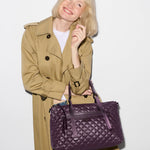 Medium Park Satchel in Raisin - Big Bag NY