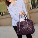 Medium Park Satchel in Raisin - Big Bag NY