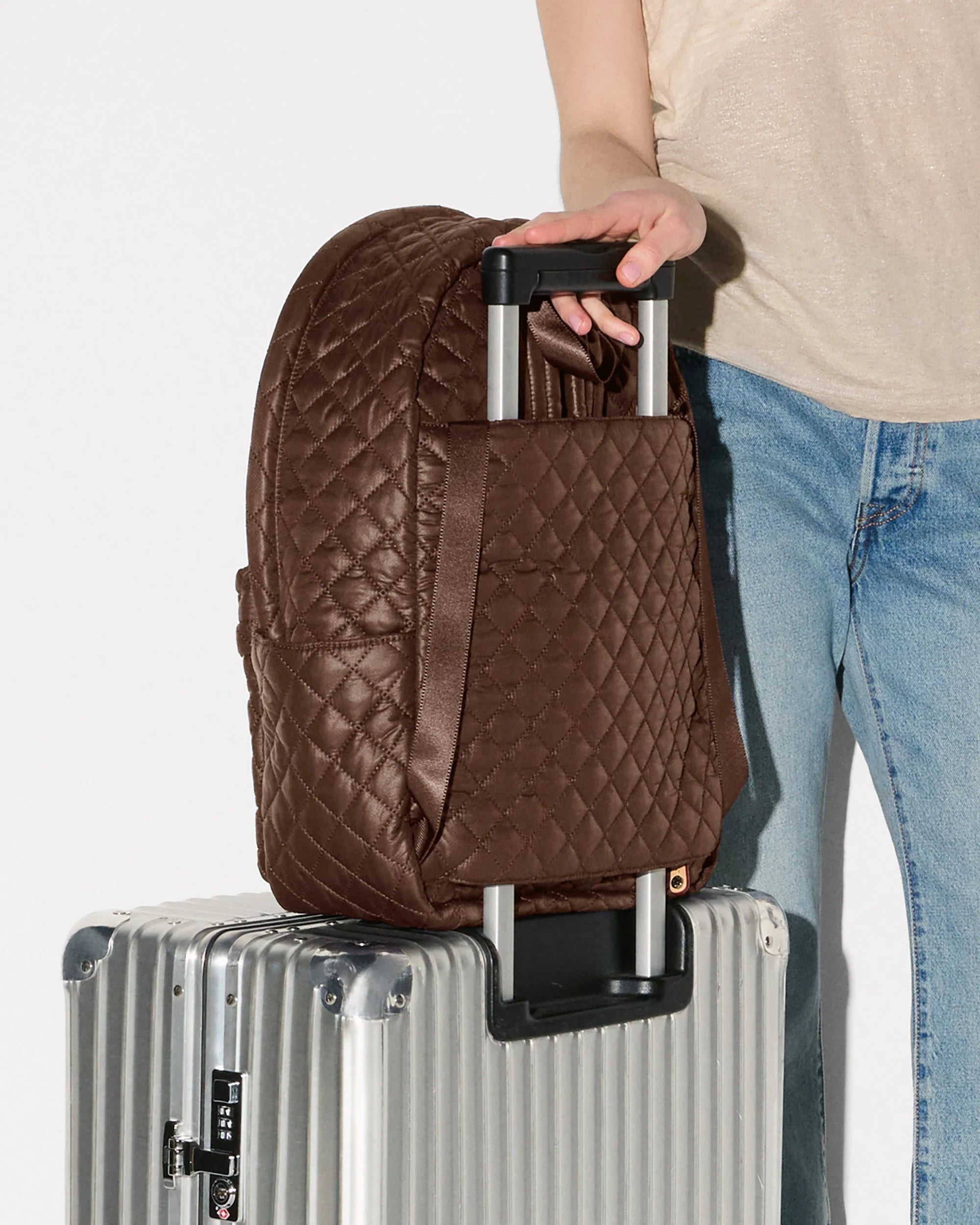 Metro Backpack Deluxe in Walnut - Big Bag NY