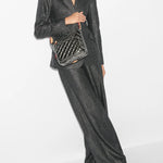 Metro Scout Deluxe Crossbody in Pewter Metallic - Big Bag NY