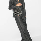 Metro Scout Deluxe Crossbody in Pewter Metallic - Big Bag NY