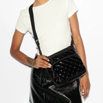 Metro Scout Deluxe Crossbody in Black Lacquer - Big Bag NY