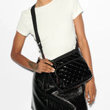 Metro Scout Deluxe Crossbody in Black Lacquer - Big Bag NY
