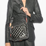 Metro Scout Deluxe Crossbody in Pewter Metallic - Big Bag NY