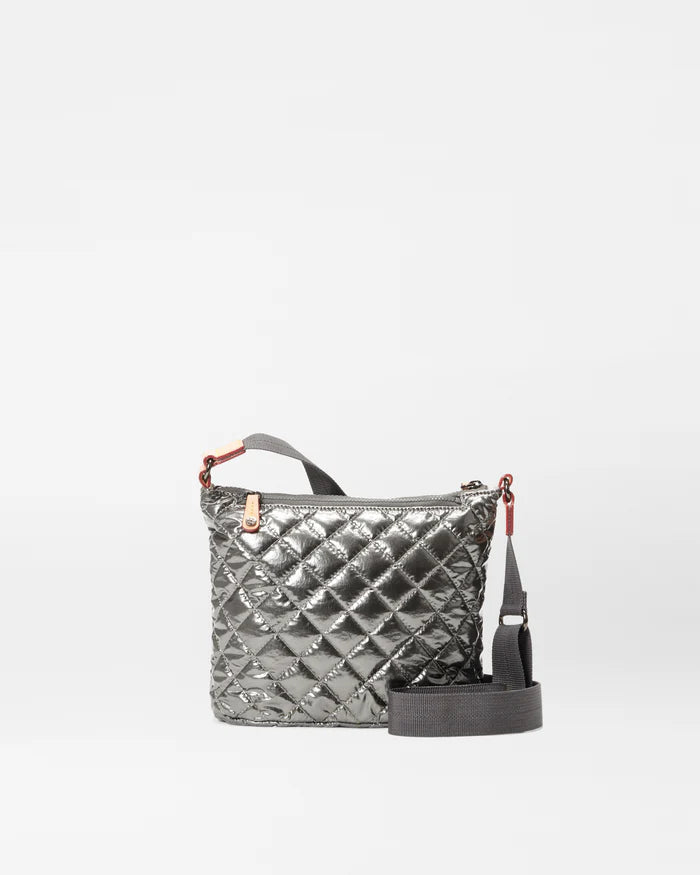 Metro Scout Deluxe Crossbody in Pewter Metallic - Big Bag NY