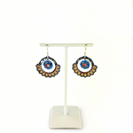Miguel Ases Pink Paisley Earrings Earrings - Big Bag NY
