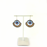 Miguel Ases Pink Paisley Earrings Earrings - Big Bag NY