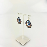 Miguel Ases Pink Paisley Earrings Earrings - Big Bag NY