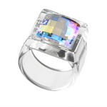 Miravidi SATELLITE Pop Ring Transparent Aurora Borealis - Big Bag NY