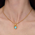 Dean Davidson Monterey Long Pendant Necklace Turquoise Stone - Big Bag NY