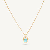 Dean Davidson Monterey Long Pendant Necklace Turquoise Stone - Big Bag NY