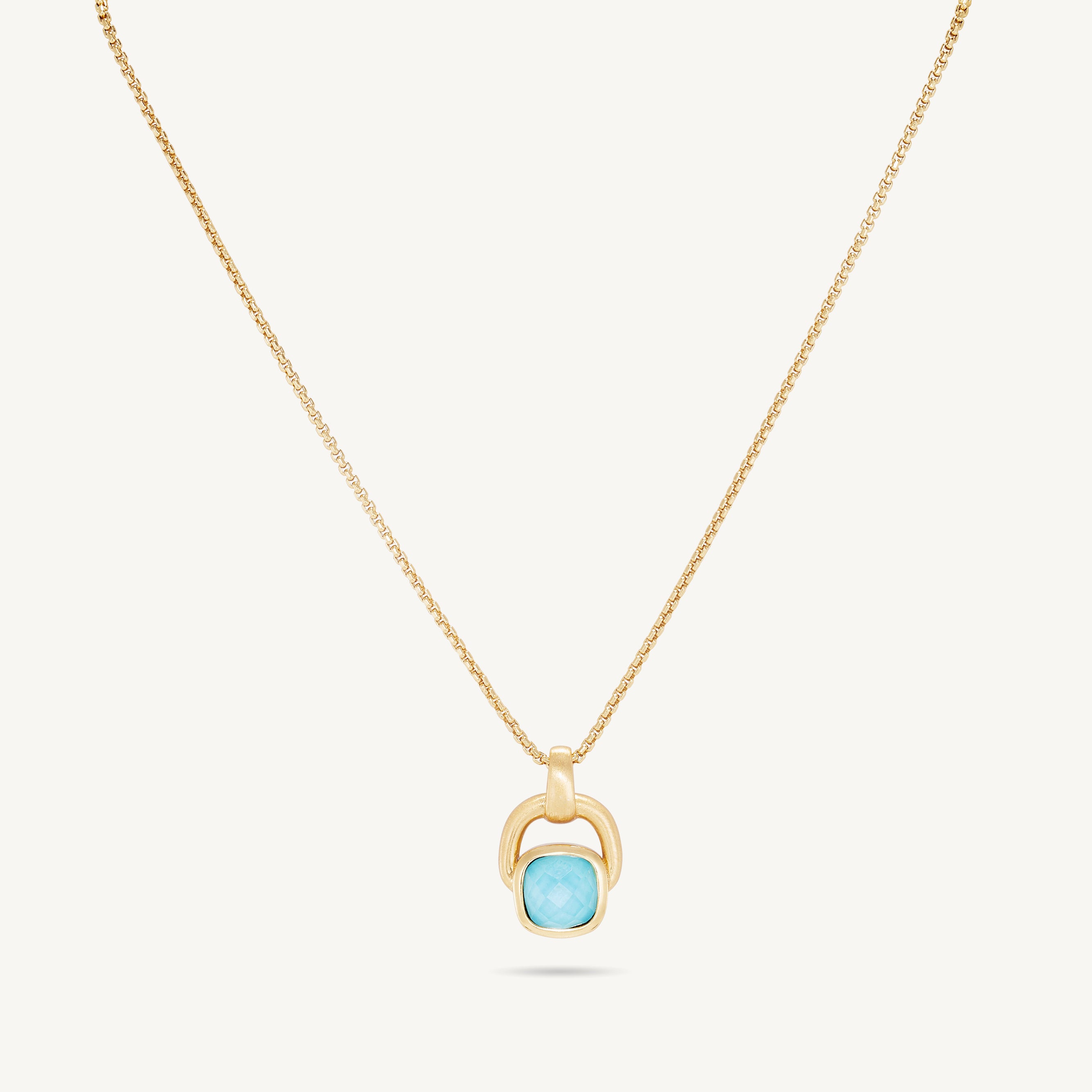 Dean Davidson Monterey Long Pendant Necklace Turquoise Stone - Big Bag NY