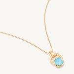 Dean Davidson Monterey Long Pendant Necklace Turquoise Stone - Big Bag NY