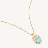 Dean Davidson Monterey Long Pendant Necklace Turquoise Stone - Big Bag NY