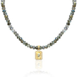 TAT2 RONDELLE Labradorite Shield Necklace - Big Bag NY