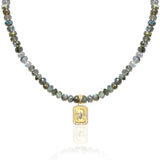 TAT2 RONDELLE Labradorite Shield Necklace - Big Bag NY