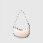 10.03.53 Off White Leather Half Moon Bag - Big Bag NY
